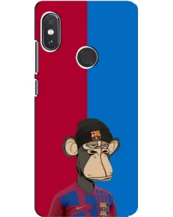Чехол для Xiaomi Redmi Note 5 Pro с картинкой «Bored Ape — фанат Барсы»
