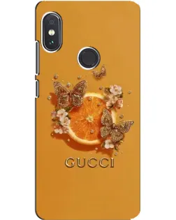 Чохол для Xiaomi Redmi Note 5 Pro з картинкою «Gucci — золоті метелики»