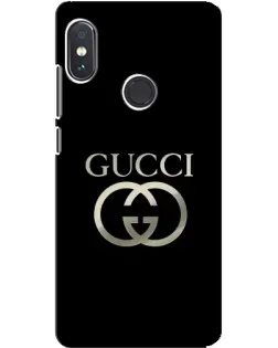 Чохол для Xiaomi Redmi Note 5 Pro з картинкою «Gucci — золото на чорному»