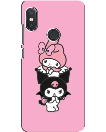 Чехол для Xiaomi Redmi Note 5 Pro с картинкой «My Melody и Kuromi» Чехол для Xiaomi Redmi Note 5 Pro с картинкой «My Melody и Kuromi»