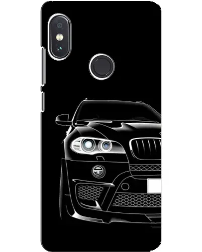 Чехол для Xiaomi Redmi Note 5 Pro с картинкой «Темный силуэт BMW»