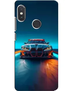 Чохол для Xiaomi Redmi Note 5 Pro з картинкою «BMW — вогні неону»