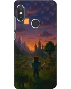 Чехол для Xiaomi Redmi Note 5 Pro с картинкой «Стив у башни»