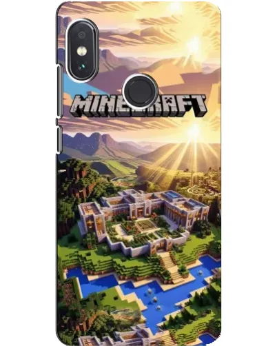 Чехол для Xiaomi Redmi Note 5 Pro с картинкой «Minecraft панорама»