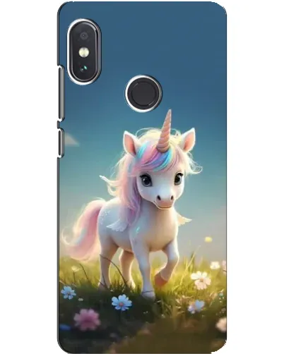 Чехол для Xiaomi Redmi Note 5 Pro с картинкой «Единорог на поляне»