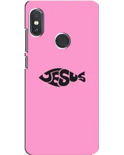Чехол для Xiaomi Redmi Note 5 Pro с картинкой «Розовый символ  Jesus»