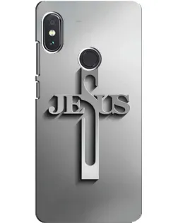 Чохол для Xiaomi Redmi Note 5 Pro з картинкою «Металевий хрест Jesus»