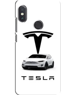 Чехол для Xiaomi Redmi Note 5 Pro с картинкой «Tesla White Style»