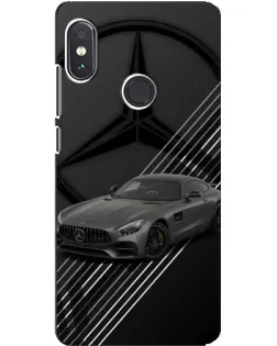Чехол для Xiaomi Redmi Note 5 Pro с картинкой «Mercedes AMG — графика»