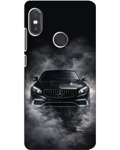 Чехол для Xiaomi Redmi Note 5 Pro с картинкой «Mercedes в дыму»