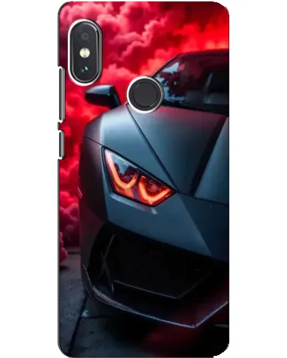 Чехол для Xiaomi Redmi Note 5 Pro с картинкой «Lamborghini красное сияние»