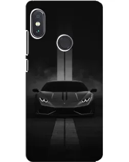 Чехол для Xiaomi Redmi Note 5 Pro с картинкой «Lamborghini симметрия дорог»