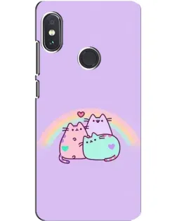 Чехол для Xiaomi Redmi Note 5 Pro с картинкой «Радужные Пушины»