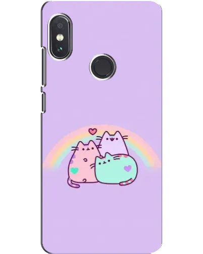 Чехол для Xiaomi Redmi Note 5 Pro с картинкой «Радужные Пушины»