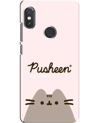 Чехол для Xiaomi Redmi Note 5 Pro с картинкой «Pusheen логотип»