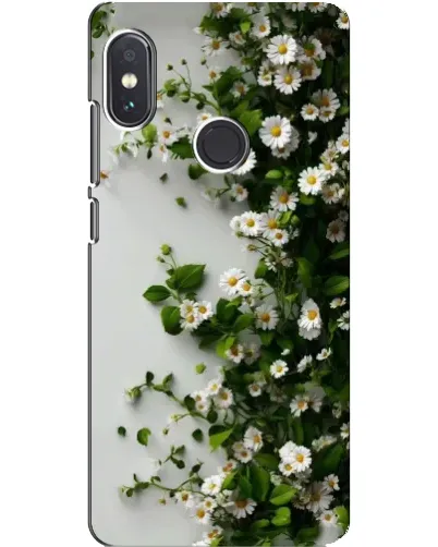 Чохол для Xiaomi Redmi Note 5 Pro з картинкою «Гілка дрібних білих квітів»