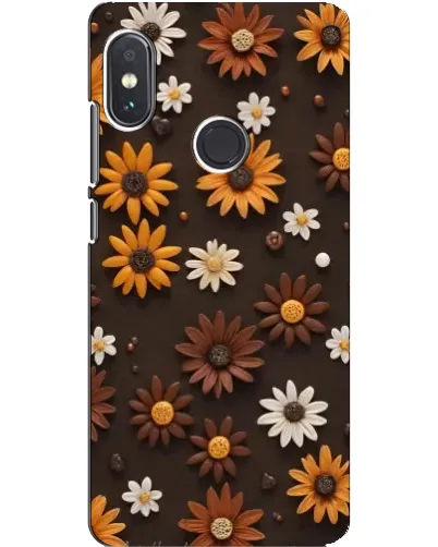 Чохол для Xiaomi Redmi Note 5 Pro з картинкою «Візерунок з маленьких соняшників»