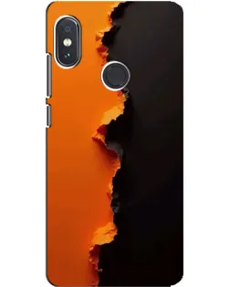 Чехол для Xiaomi Redmi Note 5 Pro с картинкой «Оранжевый разлом»