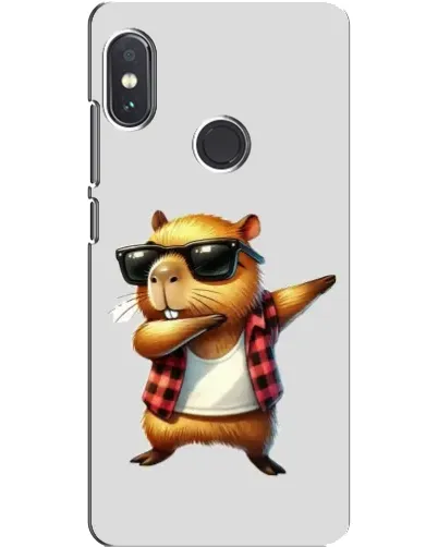 Чехол для Xiaomi Redmi Note 5 Pro с картинкой «Капибара рэпер даб»