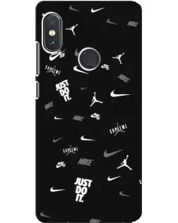Чохол для Xiaomi Redmi Note 5 з картинкою «Nike Black Pattern»