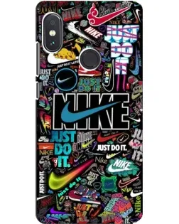 Чехол для Xiaomi Redmi Note 5 с картинкой «Яркий коллаж Nike»