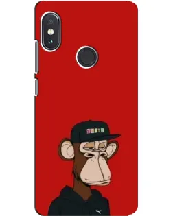 Чохол для Xiaomi Redmi Note 5 з картинкою «Bored Ape — червоний фон» Чохол для Xiaomi Redmi Note 5 з картинкою «Bored Ape — червоний фон»