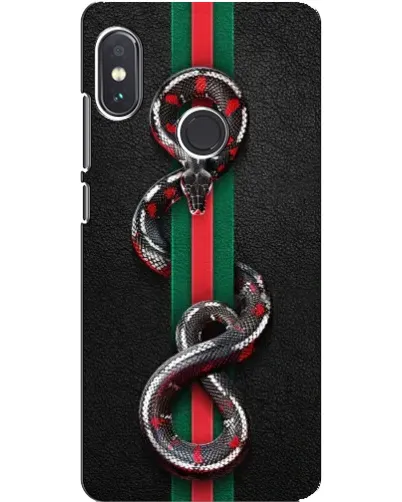 Чехол для Xiaomi Redmi Note 5 с картинкой «Gucci — змея на полосе» Чехол для Xiaomi Redmi Note 5 с картинкой «Gucci — змея на полосе»