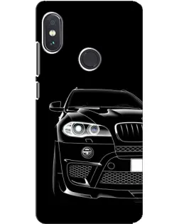 Чохол для Xiaomi Redmi Note 5 з картинкою «Темний силует BMW»