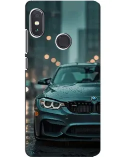 Чохол для Xiaomi Redmi Note 5 з картинкою «BMW у вогнях міста»