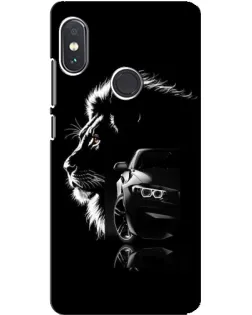 Чохол для Xiaomi Redmi Note 5 з картинкою «BMW та лев»