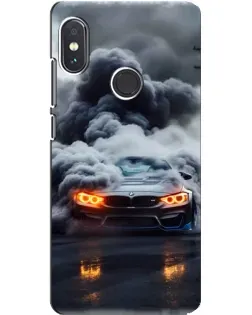 Чохол для Xiaomi Redmi Note 5 з картинкою «BMW у диму»