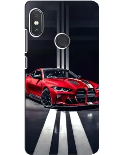 Чохол для Xiaomi Redmi Note 5 з картинкою «Червона BMW на дорозі»