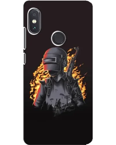 Чохол для Xiaomi Redmi Note 5 з картинкою «PUBG — вогняний силует» Чохол для Xiaomi Redmi Note 5 з картинкою «PUBG — вогняний силует»
