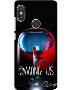 Чохол для Xiaomi Redmi Note 5 з картинкою «Червоний імпостер — макро» Чохол для Xiaomi Redmi Note 5 з картинкою «Червоний імпостер — макро»