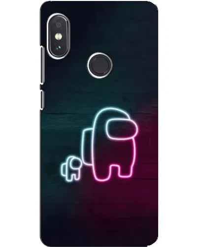 Чохол для Xiaomi Redmi Note 5 з картинкою «Among Us неон-арт» Чохол для Xiaomi Redmi Note 5 з картинкою «Among Us неон-арт»