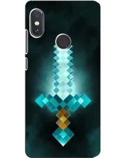 Чохол для Xiaomi Redmi Note 5 з картинкою «Алмазний меч неон»