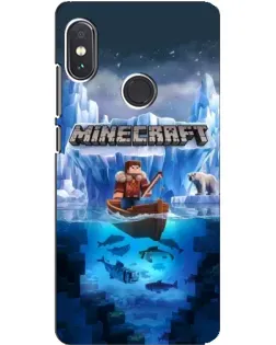 Чохол для Xiaomi Redmi Note 5 з картинкою «Minecraft льодянийсвіт»