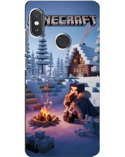 Чохол для Xiaomi Redmi Note 5 з картинкою «Зимовий Minecraft»