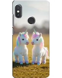 Чохол для Xiaomi Redmi Note 5 з картинкою «Пара єдинорогів»