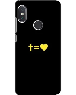 Чохол для Xiaomi Redmi Note 5 з картинкою «Серце та Хрест»