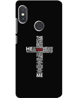 Чехол для Xiaomi Redmi Note 5 с картинкой «Текстовый крест»