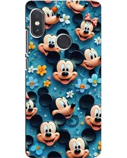 Чохол для Xiaomi Redmi Note 5 з картинкою «Паттерн Міккі та Мінні»