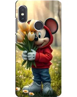 Чохол для Xiaomi Redmi Note 5 з картинкою «Міккі з тюльпанами» Чохол для Xiaomi Redmi Note 5 з картинкою «Міккі з тюльпанами»