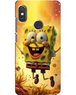 Чохол для Xiaomi Redmi Note 5 з картинкою «Губка Боб стрибає»