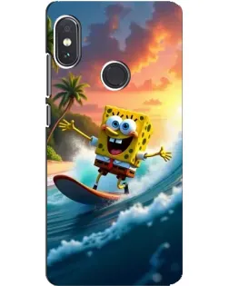 Чохол для Xiaomi Redmi Note 5 з картинкою «Губка Боб серфінгіст»