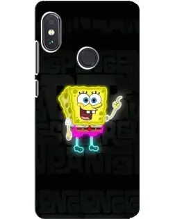 Чохол для Xiaomi Redmi Note 5 з картинкою «Неоновий Губка Боб»