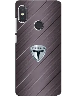 Чохол для Xiaomi Redmi Note 5 з картинкою «Металева текстура Tesla»