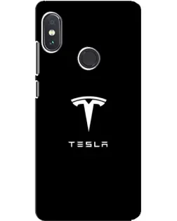Чохол для Xiaomi Redmi Note 5 з картинкою «Tesla White Logo»