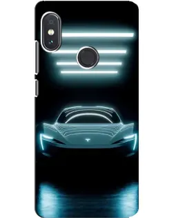 Чохол для Xiaomi Redmi Note 5 з картинкою «Tesla в неоні»