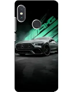 Чохол для Xiaomi Redmi Note 5 з картинкою «Темний Mercedes AMG»
